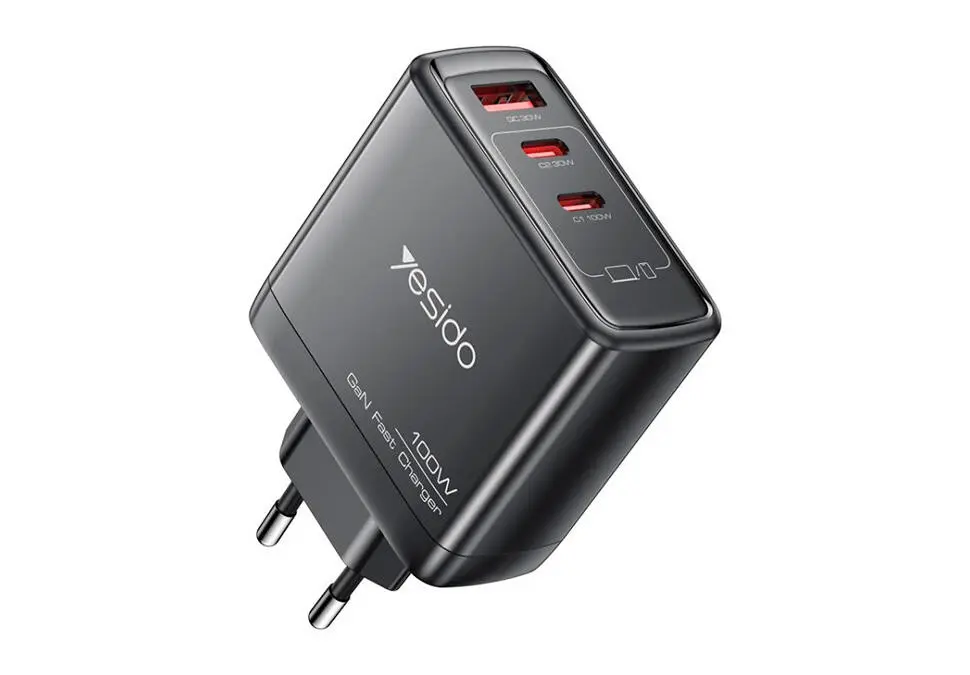 YESIDO YC142 | Mobile Phone Charger GaN 100W Fast Charge