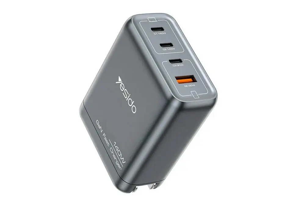YESIDO YC143 | Mobile Phone Charger GaN 140W Fast Charge