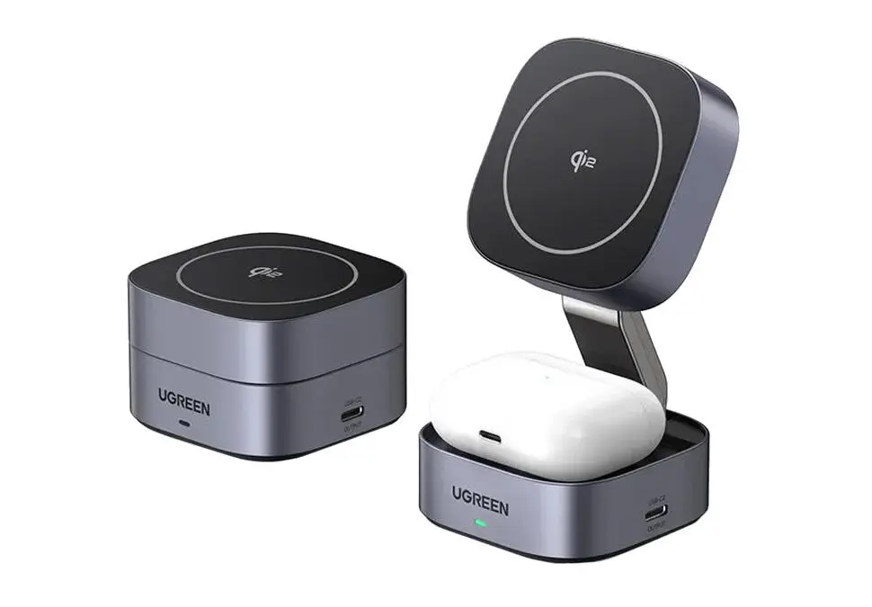 UGREEN CHRGRUGW702 | Simsiz Zarýad Enjamy 15W iPhone & Apple Watch üçin