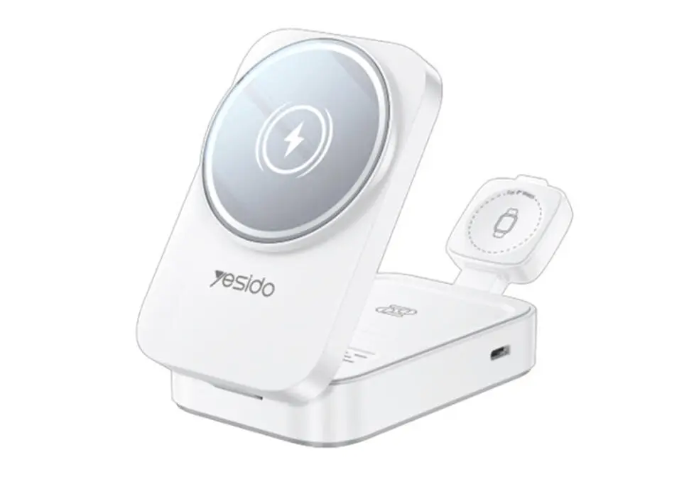 Yesido DS27 | Wireless Charger 15W for iPhone, Apple Watch, AirPods