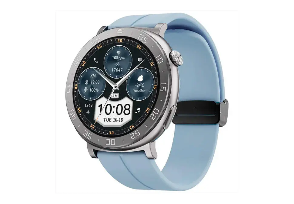 Porodo SWPORPDSWT67BU | Smart Watch AMOLED 1.43'' Blue