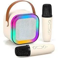 SOAIY SK20 | Portable Speaker Dual Wireless Microphones RGB White