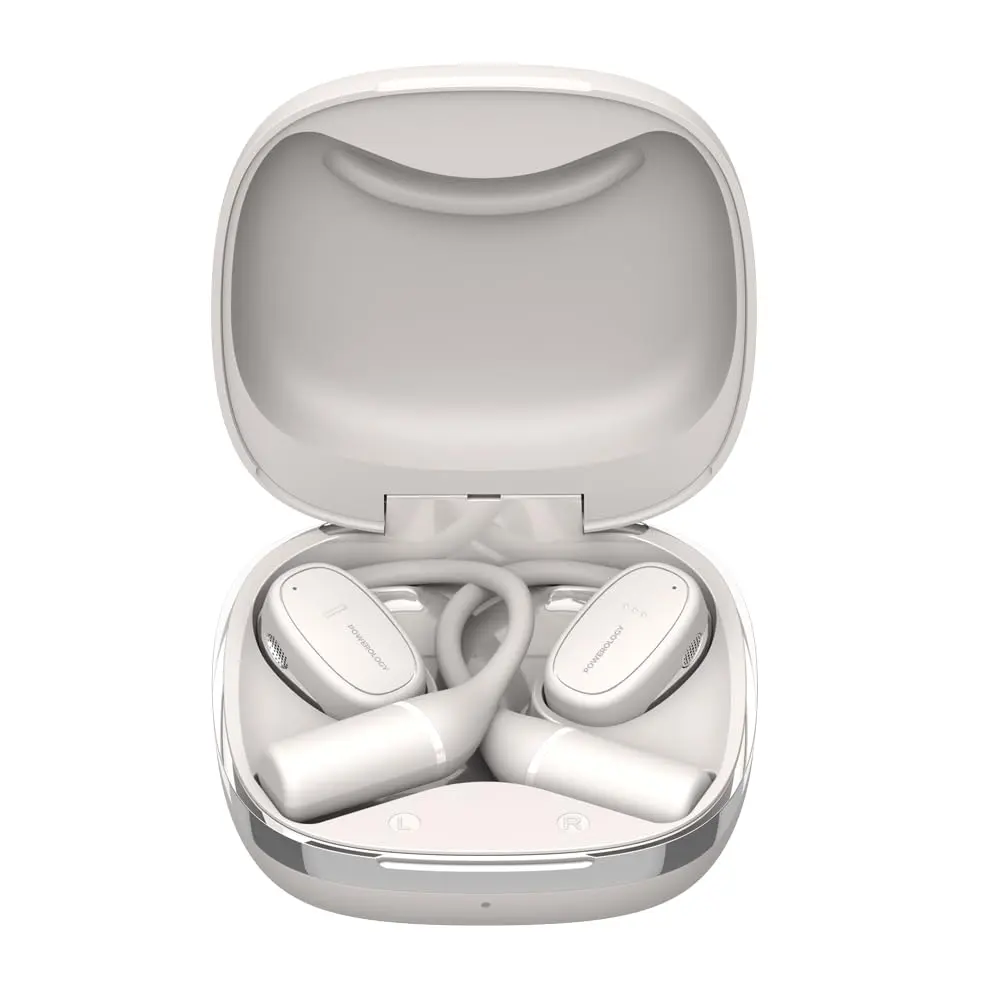 Powerology OWS PWYX24WH | Наушники открытого типа 8,5ч Bluetooth шумоподавление
