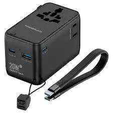 Powerology PWCUQC054BK | Güýje Beriji Bank 4000mAh 22,55W Köp Portly