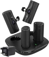 PHONI P0204 | Powerbank Station 4x5000mAh + Charging Station Black