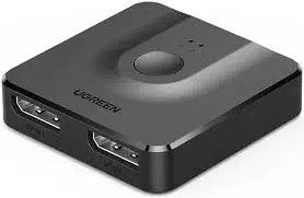 UGREEN SWITCHUG60622 | DisplayPort Geçiriji 2xDP Gir 1xDP Çyk 4K 60Hz