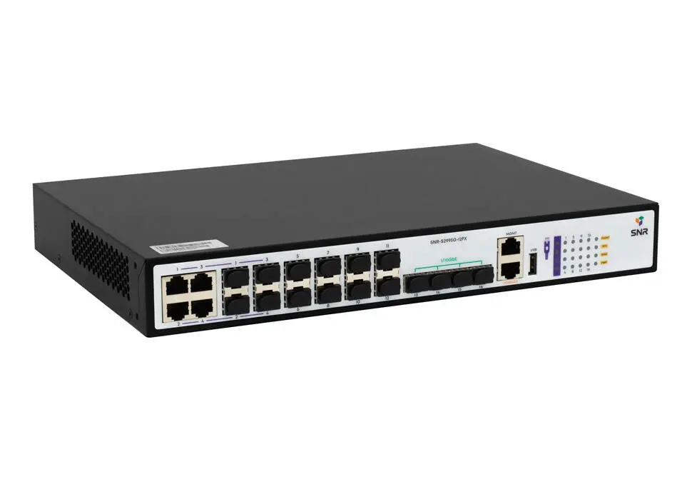 SNR NETSNRS2995G12FX | Managed Network Switch 16-Port L3