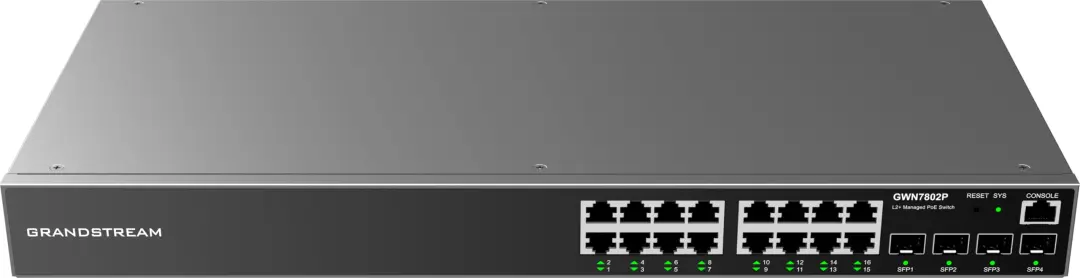 Grandstream NETGWN7813P | Managed Network Switch 24-Port PoE+ L2+