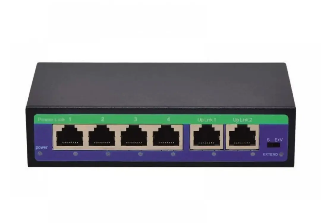 NETEF NETEF1006PEA2 | Ulgam çalşyjy 4+2 port 100 Mbps PoE