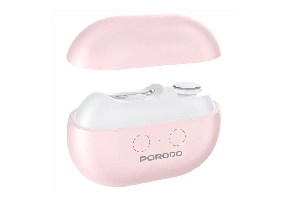 Porodo ENAILCLIPPORPDENCLIM7PK | Electric Nail Clipper with Brush Pink