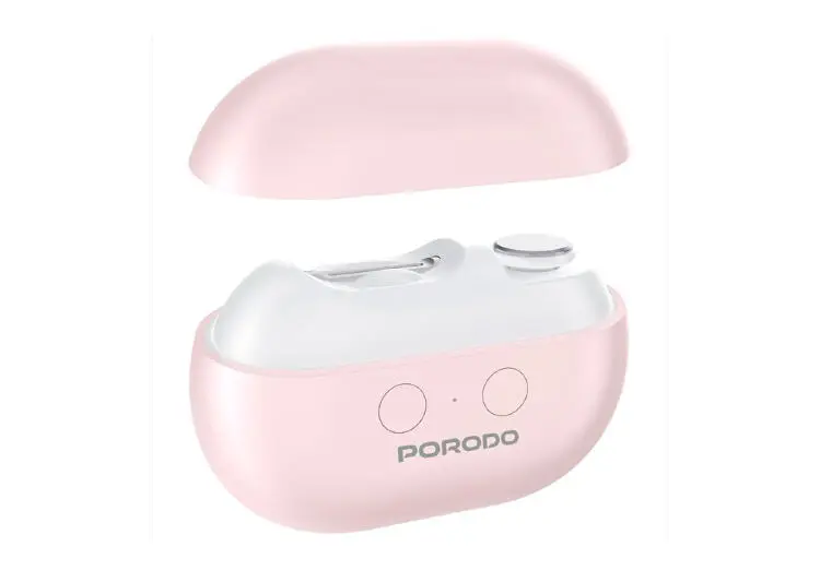 Porodo ENAILCLIPPORPDENCLIM7PK | Electric Nail Clipper with Brush Pink