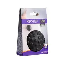 Decathlon MBALLDECAMB300 | Massage Ball Small Black High-Density Rubber