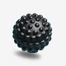 Decathlon MBALLDECAMB300 | Massage Ball Small Black High-Density Rubber