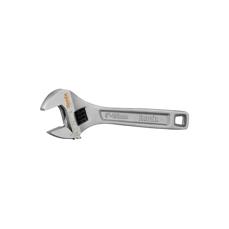 Ronix RH-2401 | Adjustable Wrench 6 inch Chrome-Vanadium Steel