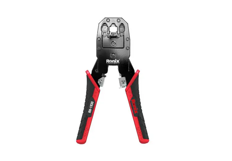 RONIX RH-1830 | 3-in-1 Clamping Tool RJ45 Black+Red