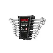 Ronix RH-2101 | Набор комбинированных ключей 8 шт хром-ванадий
