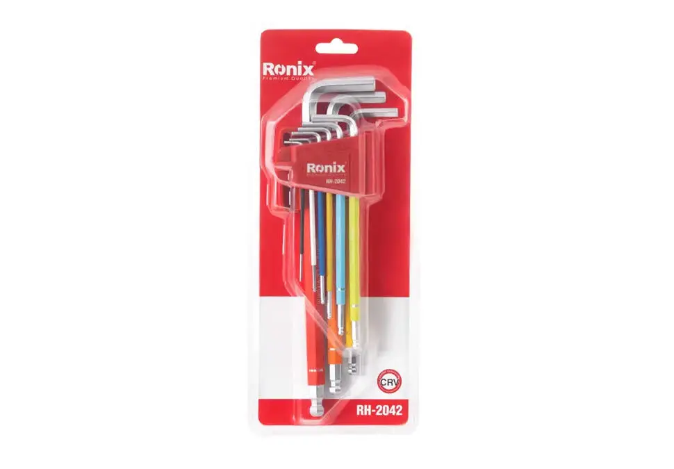 Ronix RH-2042 | Набор шестигранников 9 шт (1.5–10 мм)