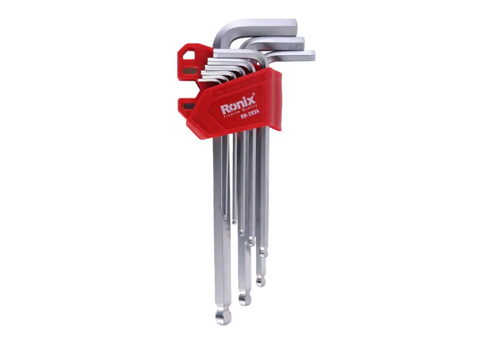Ronix RH-2034 | HEX Key Set 9 pcs Hardened Steel