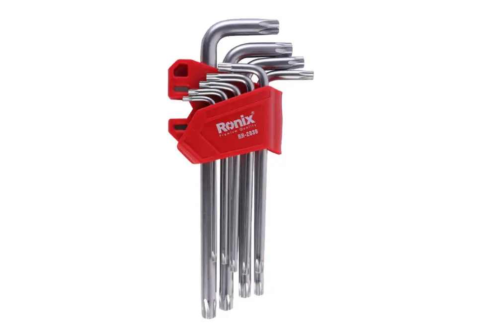 Ronix RH-2036 | Набор TORX ключей 9 шт хром-ванадиевая сталь