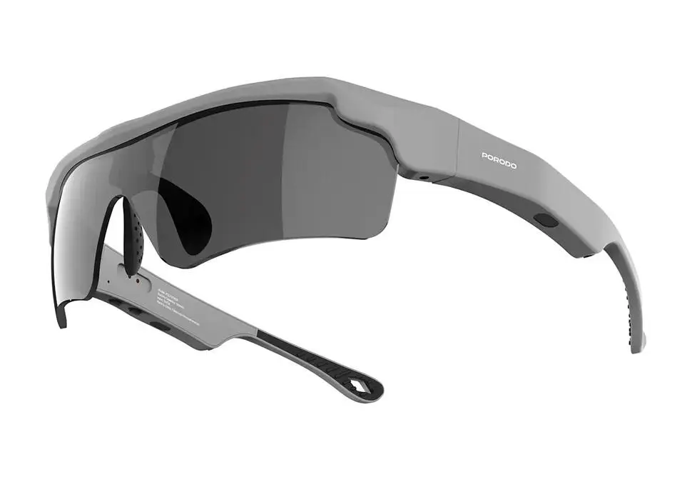 Porodo Lifestyle GLASSPORPDLFSTK08GYBK | Smart Sunglasses Bluetooth UV Protection