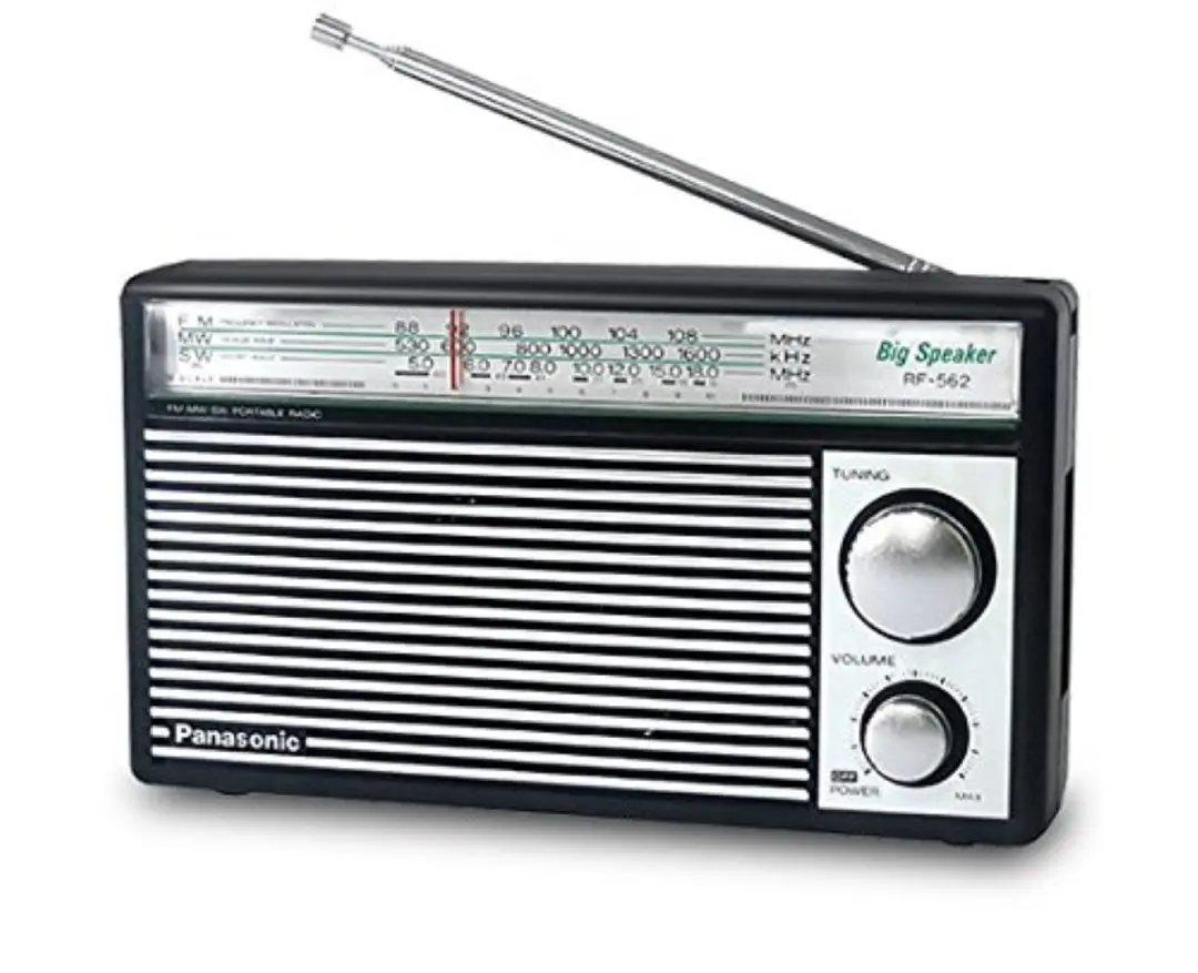 Panasonic RF562D | Goterilýän Radio FM/MW/SW Gara & Kümüş