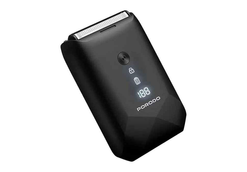 Porodo PDLFST128BK | Travel Shaver 600mAh Black