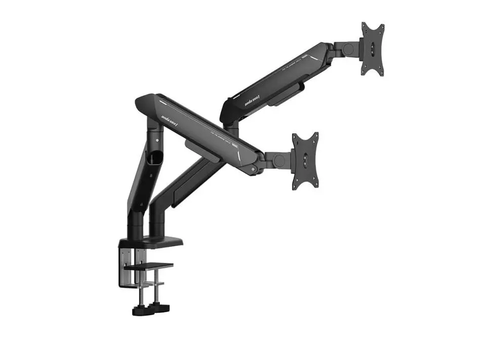 ANDASEAT WMAD-W-A9-2S-BB | Stol Tutaýjy LCD 17–42" Iki Monitor, 2–15 kg, Gara