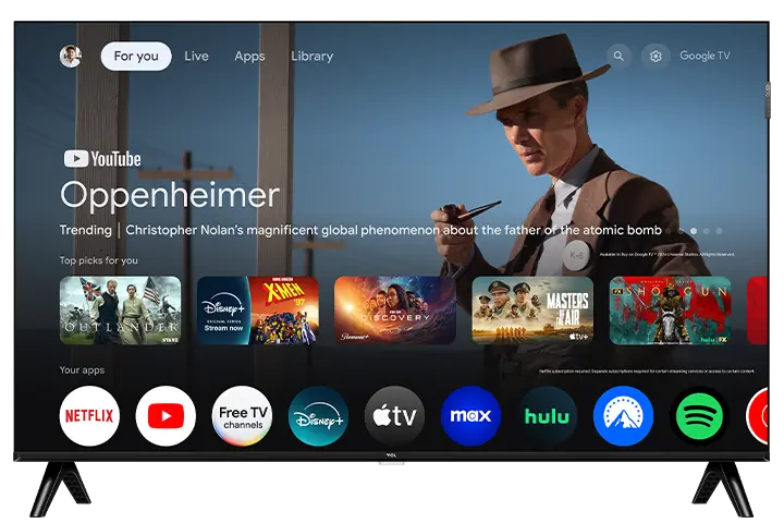 TCL TVT32S5K | Телевизор 32" QLED FHD Google TV