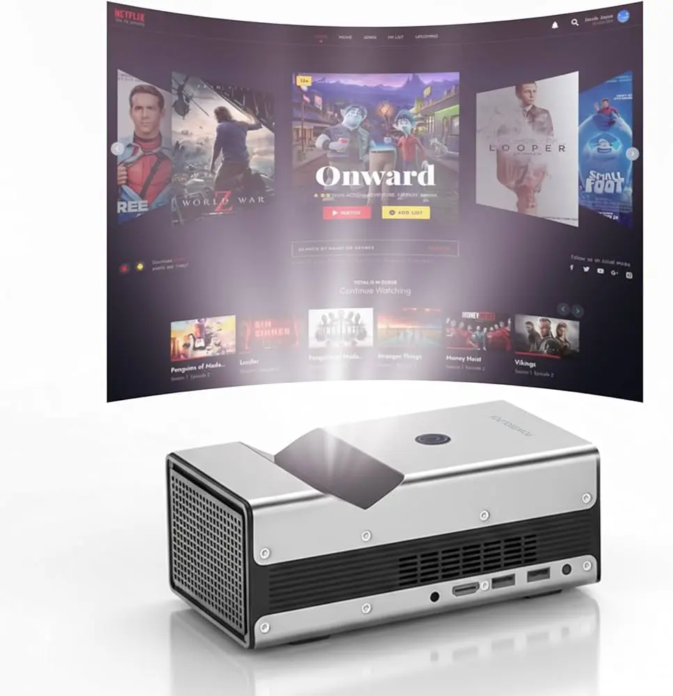 Powerology PROJPOWPUSHDLP | Projector Full HD 1920x1080 350 ANSI WiFi