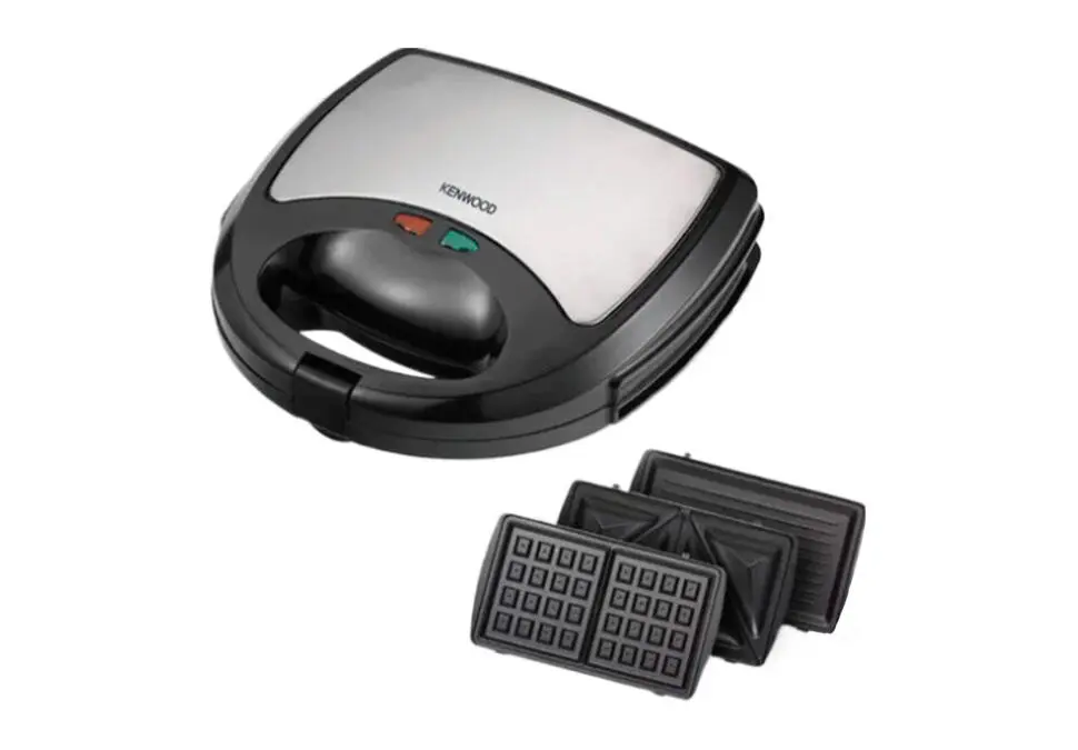 Kenwood SMKENSMM01B | Sendwiç taýýarlaýjy 750W 2 plita Gara