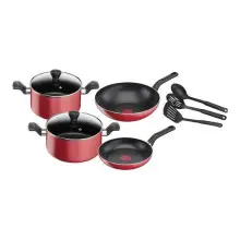 TEFAL COOKTEF9SET | 9 bölekli ýapyşmaz polat gap-gaç toplumy