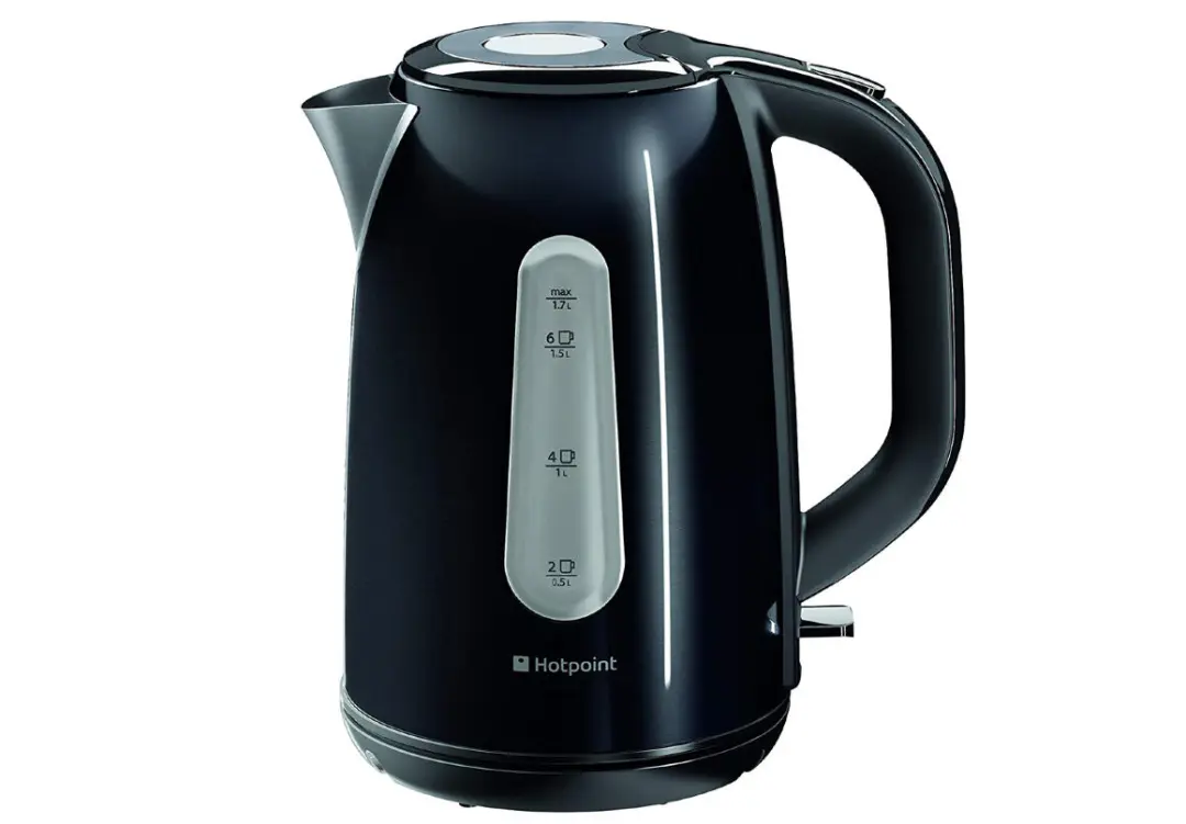 Hotpoint WK30MDBK0UK | Electric Kettle 3000W Stainless Steel 1.7L