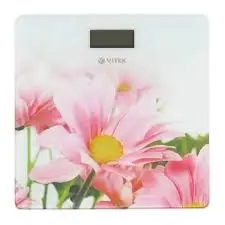 VITEK VT-8051 | Platform Scale 5-150 kg Pink Flowers