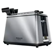 Hotpoint TT22EUM0UK | Тостер цифровой 900 Вт 2 ломтика нержавеющая сталь