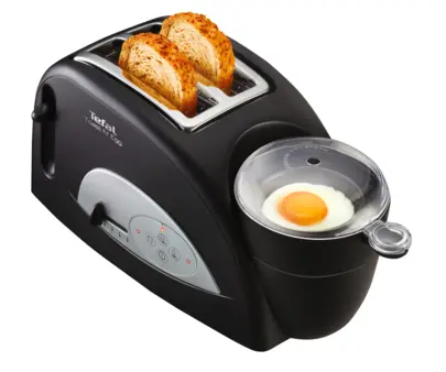 Tefal TT552842 | Тостер 1200Вт 2-отделения 2-в-1 Черный