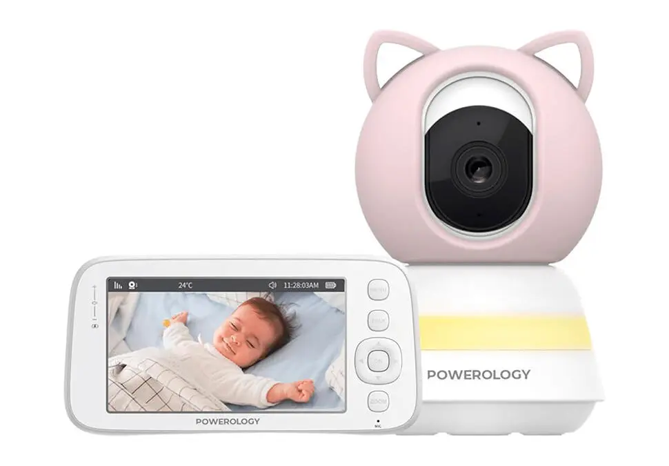 Powerology NANNYPOWPSM003 | Video Baby Monitor 1080p 5" HD Screen