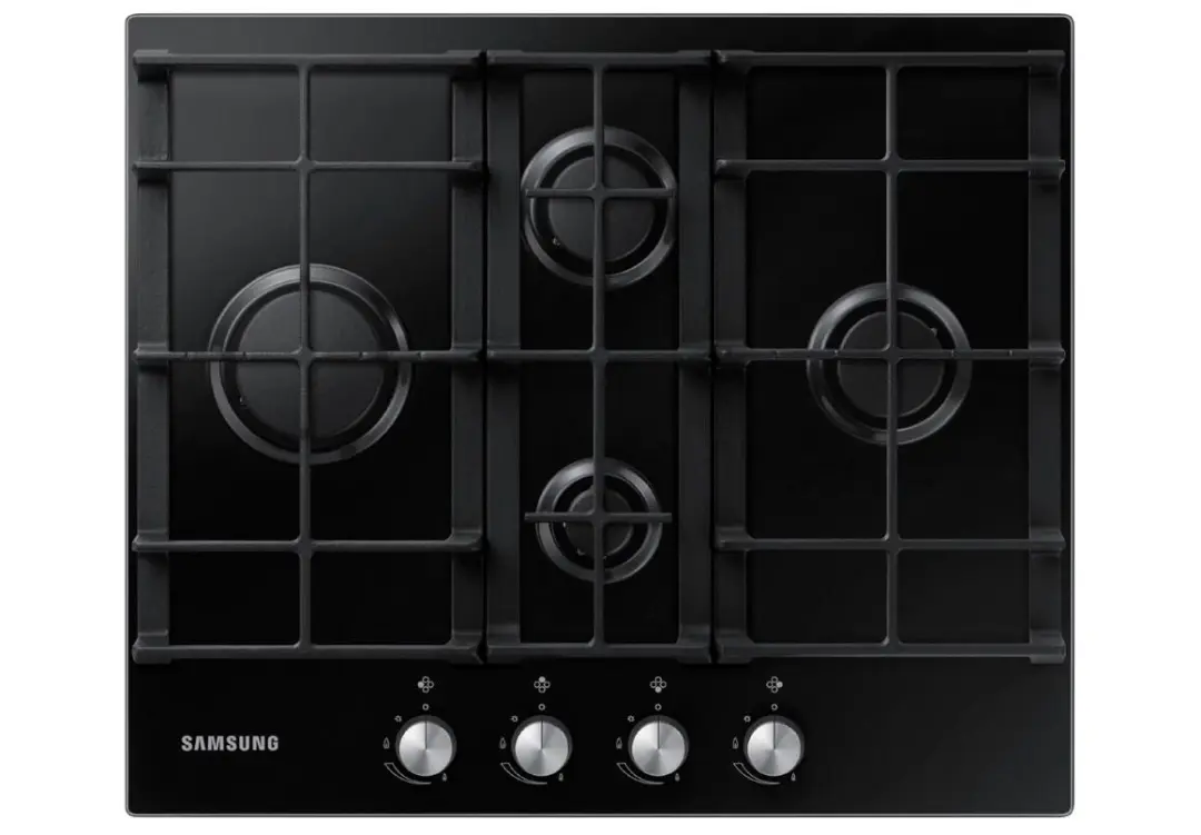 Samsung HOBSAMNA3000HB | Gas Hob 4 Burner Built-in Black Glass 600mm