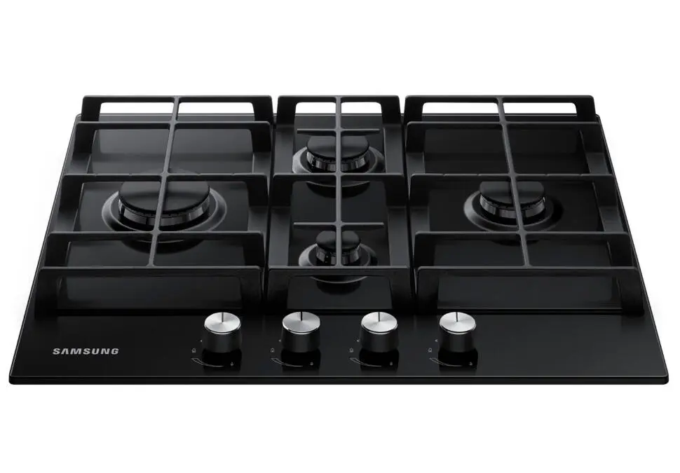 Samsung HOBSAMNA3000HB | Gas Hob 4 Burner Built-in Black Glass 600mm