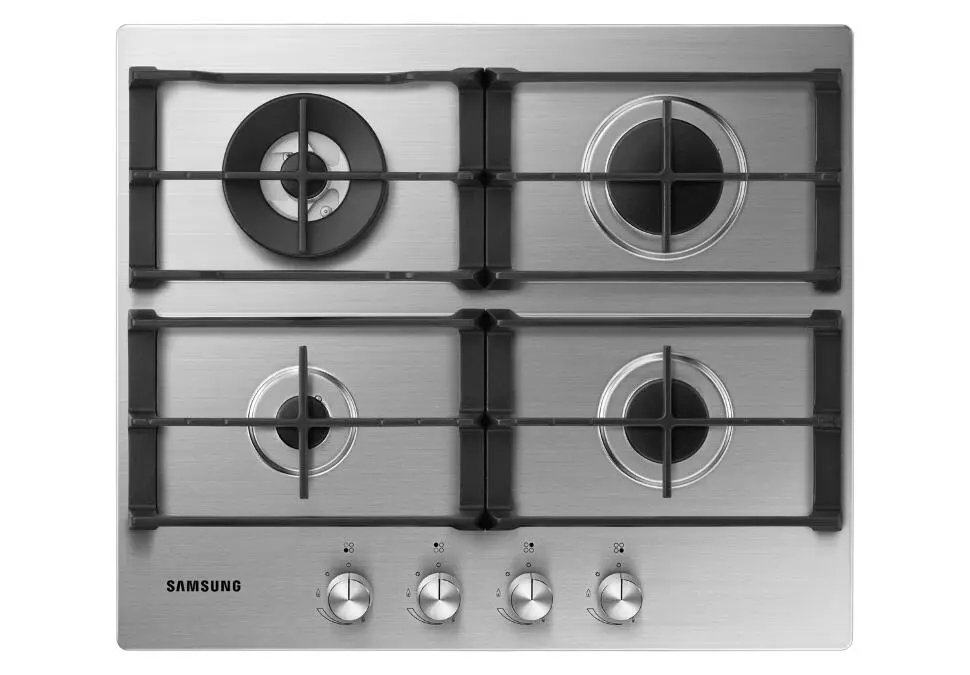 Samsung NA3000H | Газовая плита 4 конфорки WOK встраиваемая 600x50x520 мм серебро