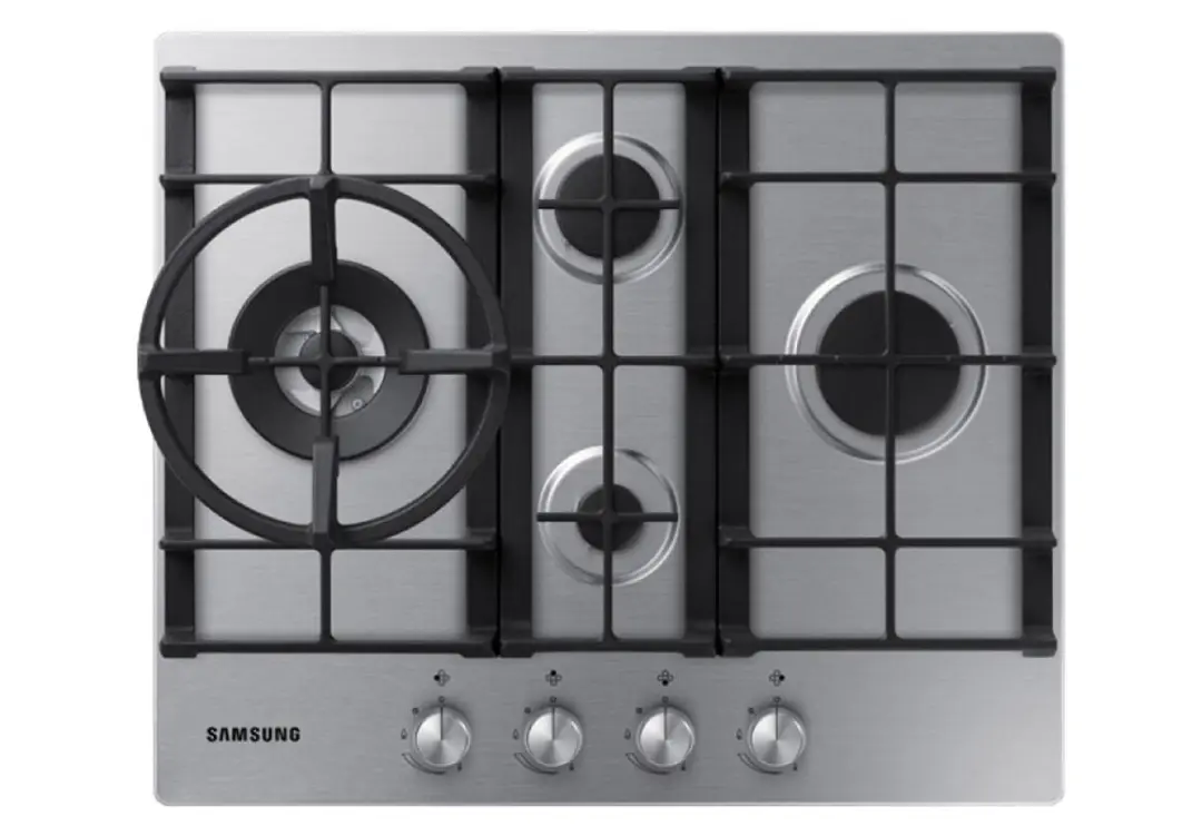 Samsung HOBSAMNA3000HSS | Gas Hob 4 Burner WOK Built-in 600x50x520 mm Silver