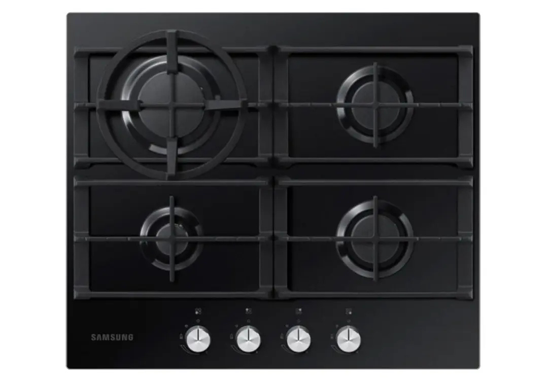 Samsung NA3010H | Встраиваемая газовая панель 4 конфорки WOK черная