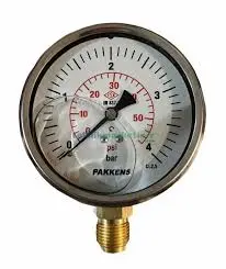 Pakkens 1001001105 | Манометр 100 мм G1/2"B Глицерин