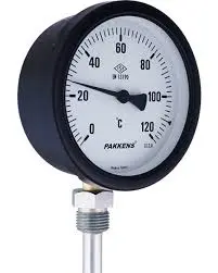 Pakkens 634020205 | Bimetallic Thermometer Ø63mm 0–120°C