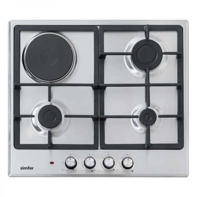 Simfer H6GS44SAI | Ýaşyrmak üçin gaz plitasy 4 ojak