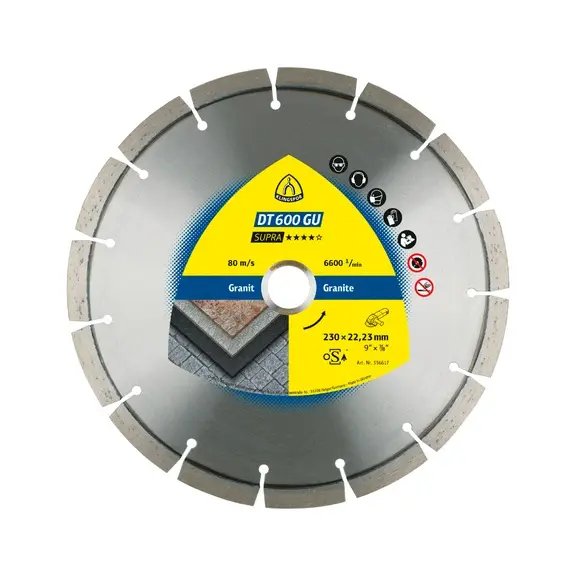 Klingspor 336615 | Diamond Blade Granite 125 mm SUPRA Germany