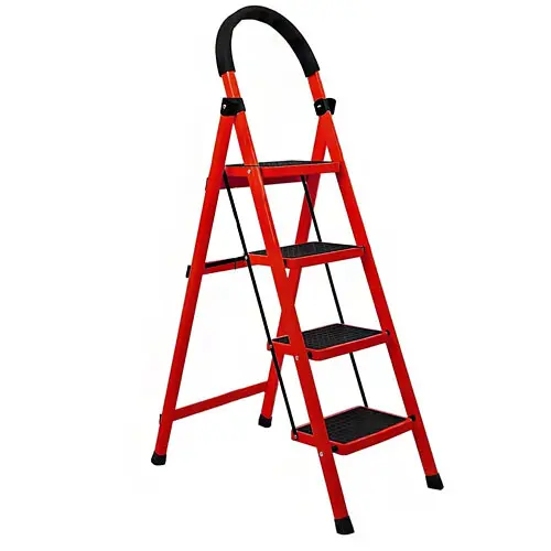 153.09.H01.M02.000000002 | 4-Step Ladder Steel Red