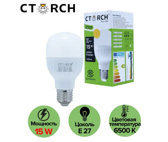 CTORCH 153.09.E01.L01.CTORCH041 | LED Bulb 15W 6500K E27