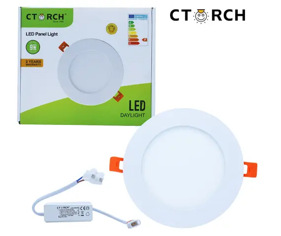 CTORCH 153.09.E01.L01.CTORCH028 | LED Panel Light 9W 6500K Slim Round