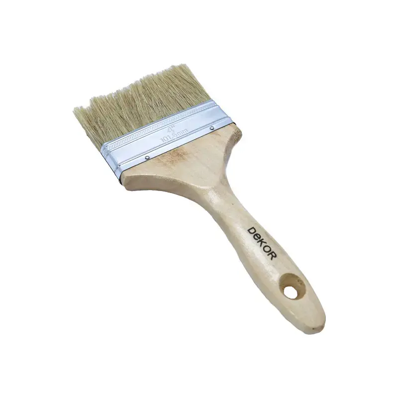 DEKOR 153.09.D01.D01.DEKOR0043 | Paint Brush 4-inch Wooden Handle