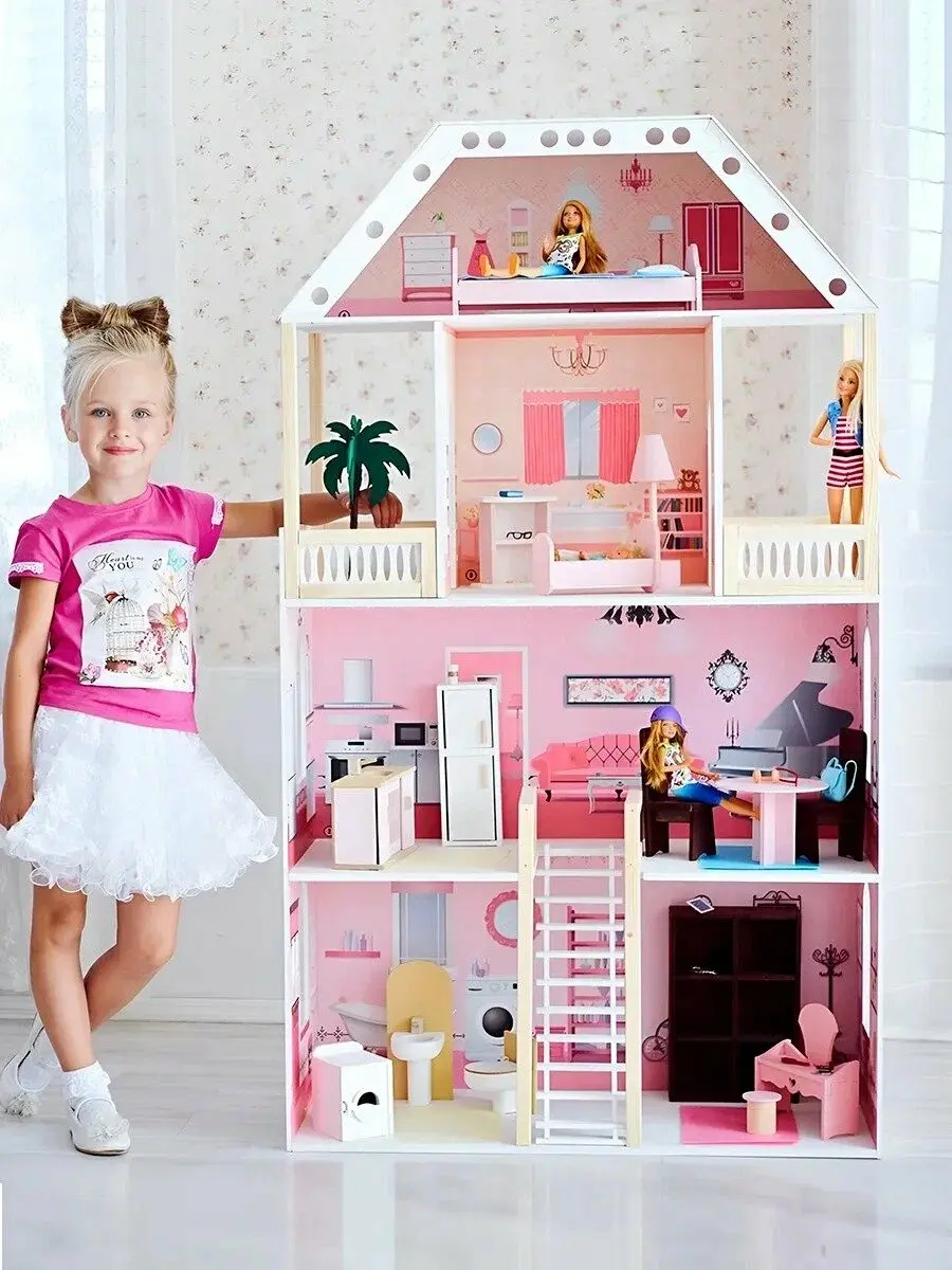 Monteville 4601504033776 | 30 sm Gurjaklar üçin öý, 16 Aksesuar